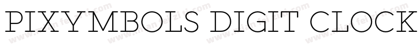 pixymbols digit clocks w90字体转换